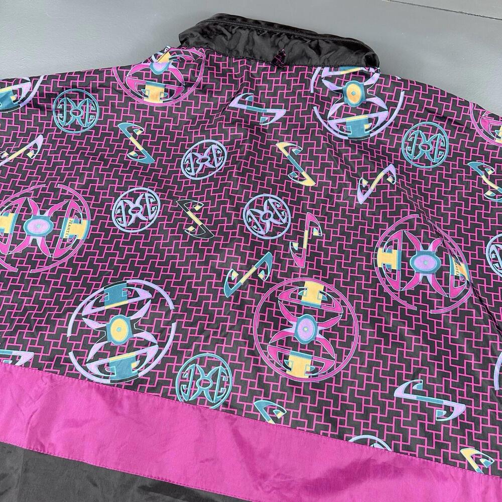 VTG Exile Function Jacket Men XL Black Purple Ski Grafitti Gorpcore Street Skate - Picture 9 of 9